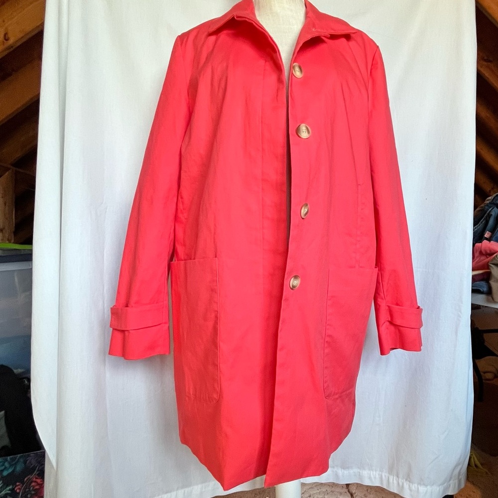 Joe Fresh Trench Coat - Pink - Lg